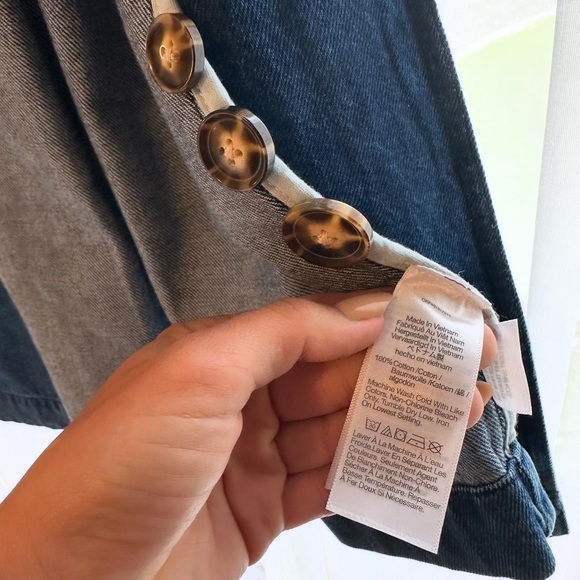 Madewell ICONIC denim trench coat, NWT, size XS - Picture 4 of 4